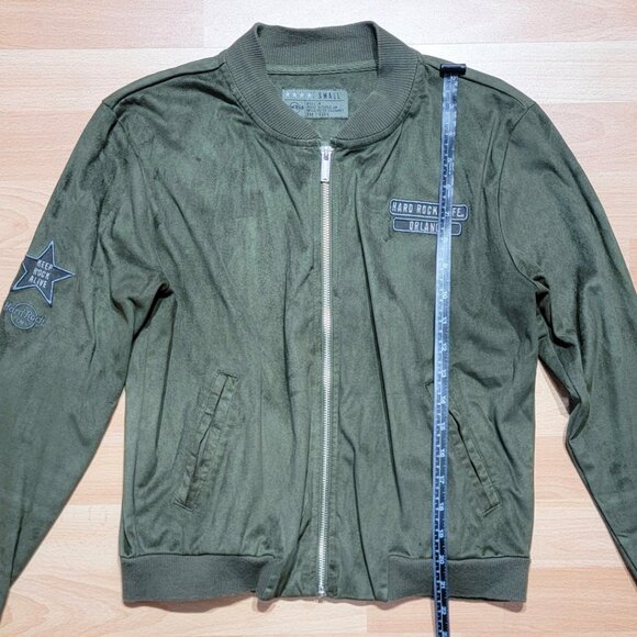 Hard Rock Cafe Velvet Bomber Jacket | Size: Small - Picture 3 of 13